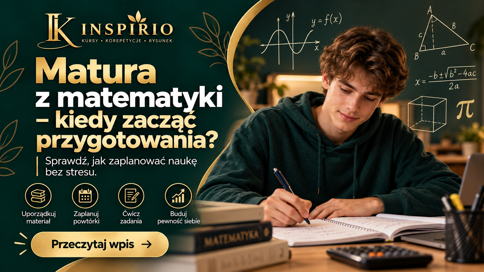 Read more about the article Matura z&nbsp;matematyki – kiedy zacząć przygotowania?